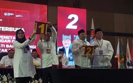 KPU Banyuwangi Tetapkan Nomor Urut Pasangan Calon Bupati dan Wakil Bupati Pilkada Serentak
