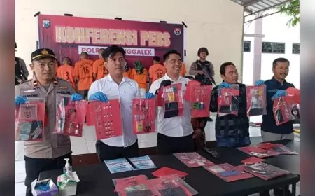 Polres Trenggalek Bongkar Jaringan Narkoba, Sita 17,81 Gram Sabu dan Ribuan Pil Koplo