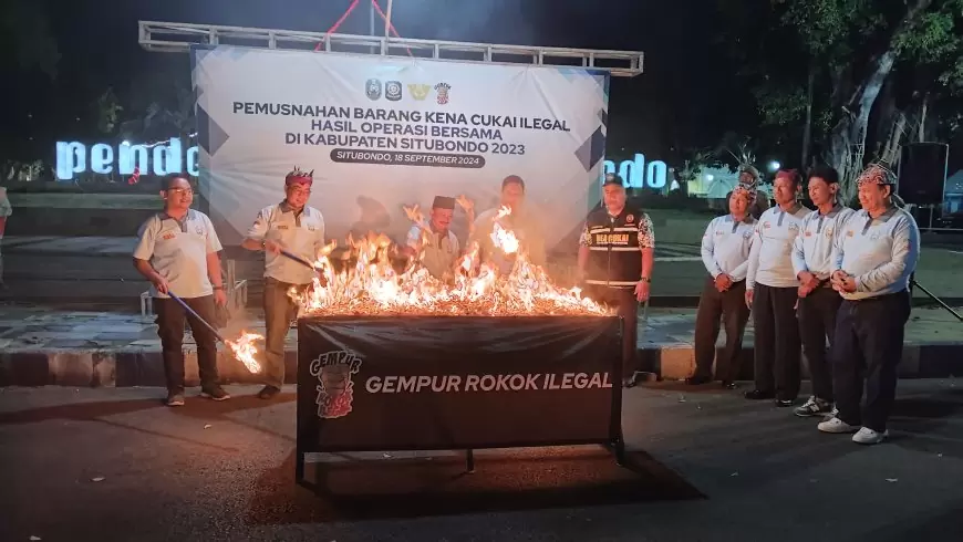 Bea Cukai Jember Musnahkan 66 Ribu Batang Rokok Ilegal di Situbondo