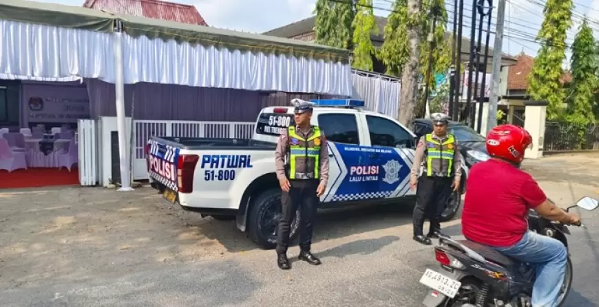 Jelang Pengundian Nomor Urut Paslon Pilkada 2024, Polres Trenggalek Intensifkan Patroli Objek Vital