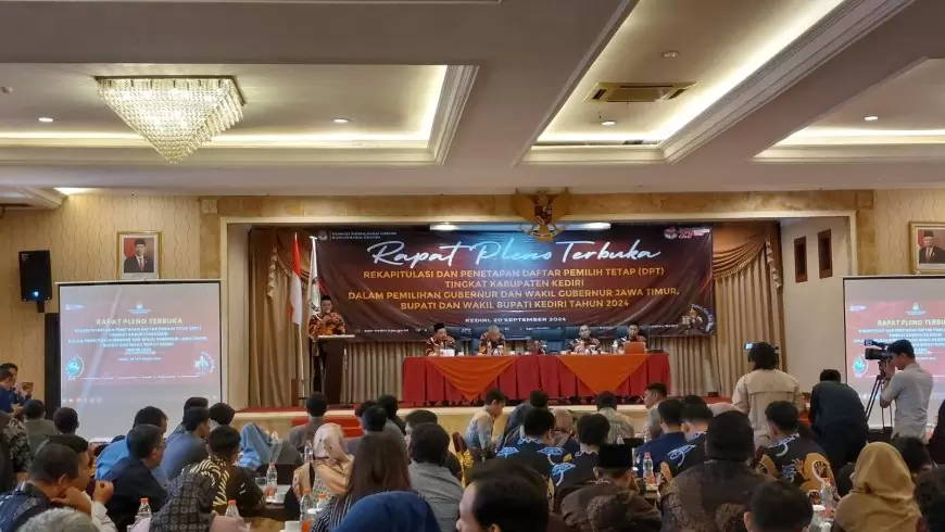 KPU Kabupaten Kediri Tetapkan 1.254.964 Daftar Pemilih Tetap 