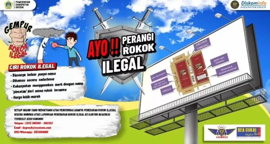 Berantas Peredaran Rokok ilegal, Kejari Gresik: Merugikan Negara dan Sanksi Pidananya Berat