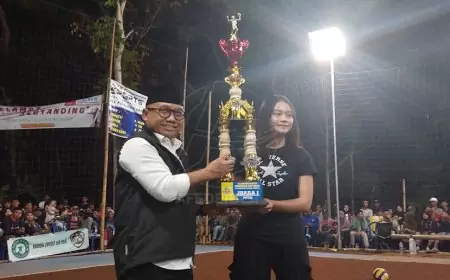 Calon Wakil Bupati Banyuwangi Mujiono Ternyata Sosok Pecinta Olahraga Bola Voli