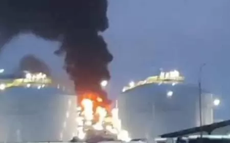 Unit Produksi Asam Sulfat Smelter Freeport Indonesia di Kawasan KEK JIIPPE Terbakar Hebat