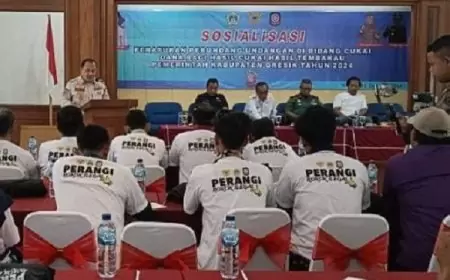 Gempur Peredaran Rokok Ilegal, Dispol PP Gresik Ajak Insan Media, Pekerja Seni dan Pokdarwis 