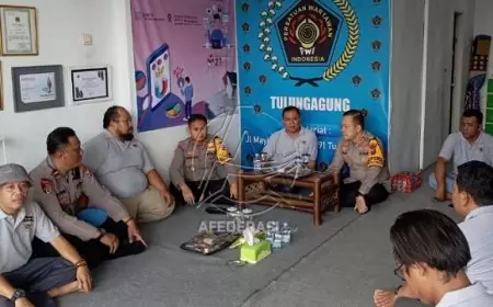 Kapolres Tulungagung Kunjungi Kantor PWI, Jalin Sinergi untuk Jaga Kondusivitas Pilkada