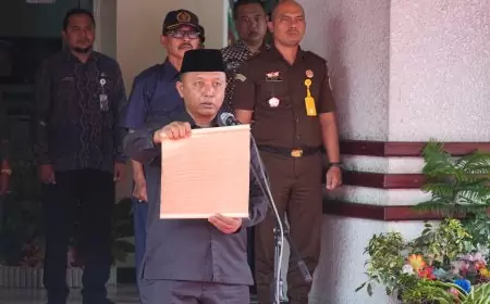 Serah Terima Kirab Pataka 2024, Pemkab Kediri Maknai Semangat Kebersamaan Warga Jawa Timur