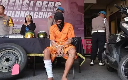 Berusaha Kabur, Pelaku Pencurian Spesialis Kempes Ban Didor Polisi