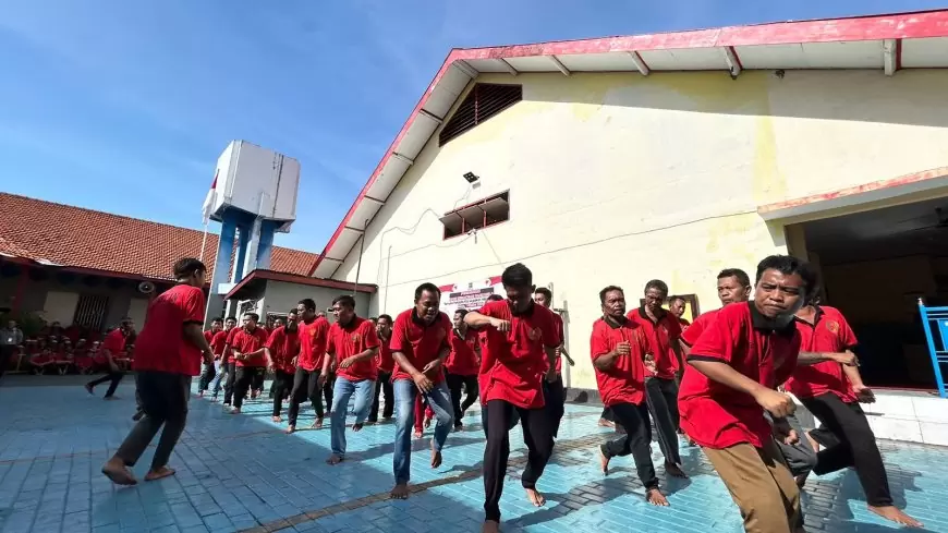 WBP Rutan Situbondo Gaungkan Semangat Pancasila Lewat Lomba Yel-Yel Hari Kesaktian Pancasila