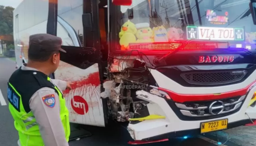 Bus Bagong Kembali Menelan Korban Jiwa, Tabrak Pemotor hingga Tewas di Ngantru