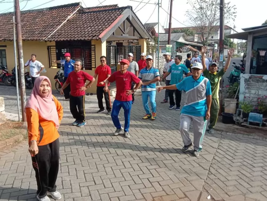Kampanyekan Hidup Sehat, Pemdes Sidomulyo Ajak Warga Bareng Senam Kesegaran Jasmani