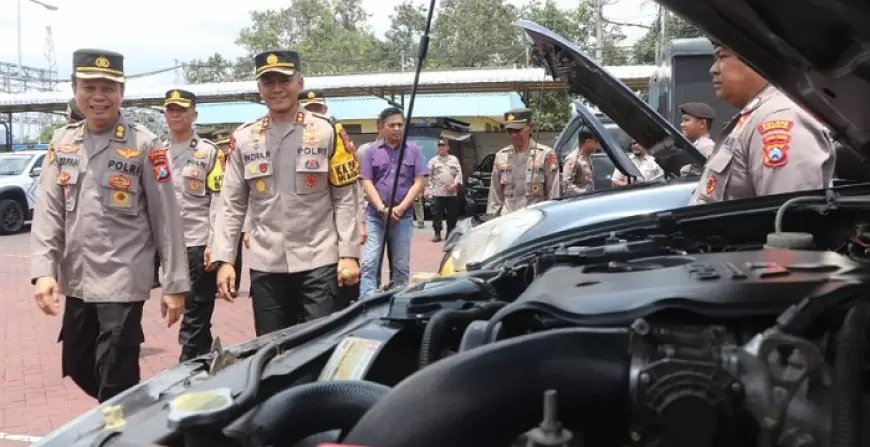 Polres Trenggalek Mantapkan Kesiapan Operasi Pengamanan Pilkada 2024 Melalui Apel Ranmor dan Almatsus