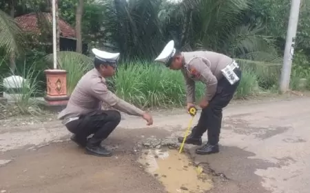 Polres Trenggalek Lakukan Pemetaan Jalur Rawan Kecelakaan di Desa Senden