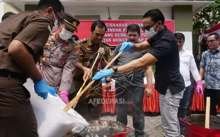 Kejaksaan Negeri Tulungagung Musnahkan Ribuan Barang Bukti Kasus Tindak Pidana, Tunjukkan Komitmen Tegakkan Hukum