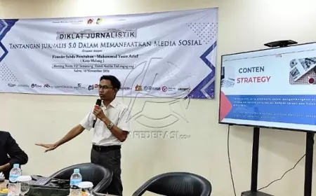 PWI Tulungagung Gelar Diklat Jurnalistik, Hadapi Tantangan Era 5.0 dengan Optimalisasi Media Sosial