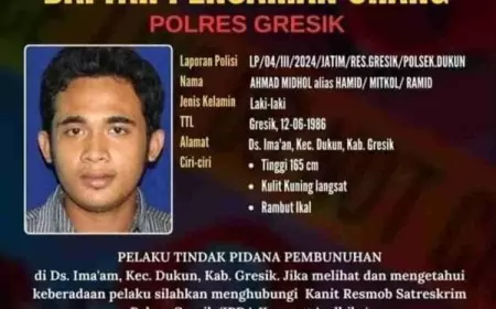 9 Bulan Jadi DPO, Otak Pembunuhan Agen BRILink di Dukun Gresik Belum Tertangkap