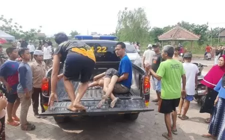 Asyik Bermain Air,  Dua Bocah SD di Menganti Gresik Ditemukan Tewas Tenggelam di Waduk 