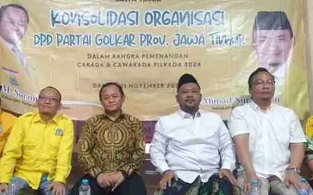 Target Menang 95 persen, Sekjen DPP Partai Golkar Sambamgi Posko Pemenangan