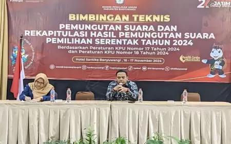 Pilkada Kian Dekat, KPU Banyuwangi Gelar Bimtek Pemungutan dan Perhitungan Suara 2024