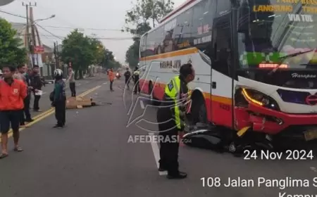 Kecelakaan Maut di Kepatihan, Honda Beat Vs Bus Harapan Jaya