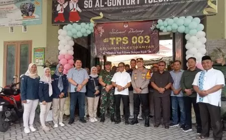 Monitoring Pelaksanaan Pilkada 2024, Forkopimda Tulungagung Kunjungi TPS 003 Kelurahan Kutoanyar
