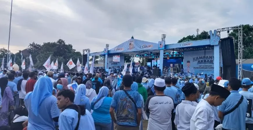 Kampanye Akbar Karna-Nyai Khoirani : Teknologi Drone dan Program Sehati Jadi Janji Utama