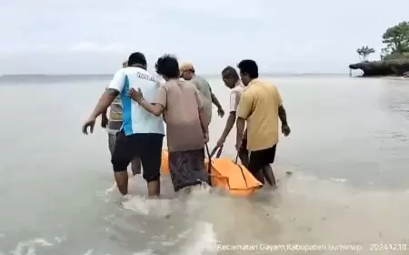 Jenazah Korban Karamnya KLM Lorena Fajar Safari Ditemukan  di Pulau Raas Madura, Operasi SAR Resmi Ditutup