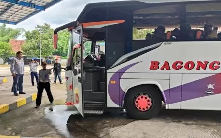 Tingkatkan Pengawasan Angkutan Umum Jelang Nataru, Dishub Kota Kediri Lakukan Rampcheck