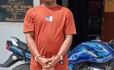 Apes, Kehabisan Bensin Saat Kabur Bawa Motor Curian di Driyorejo Gresik, Pelaku Tertangkap Korban Pemilik Motor