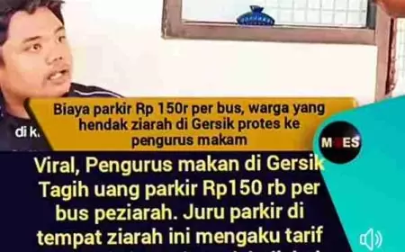 Viral Video Protes Tarif Parkir Bus Rp.150 Ribu, Kadishub Gresik: Kenaikan Tarif Sesuai Perbup