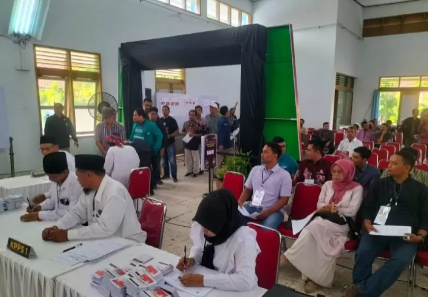 KPU Kabupaten Kediri Gelar Simulasi Pemungutan dan Penghitungan Suara 