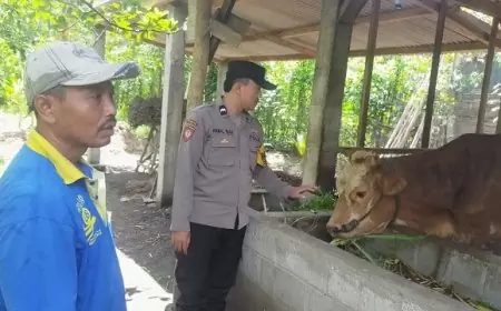 Polres Trenggalek Gencarkan Edukasi untuk Cegah Meluasnya PMK
