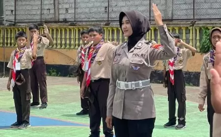 Satlantas Polres Trenggalek Bekali Puluhan Pelajar dengan Ilmu Lalu Lintas, Cetak Kader Tertib Berkendara