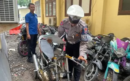 Satlantas Polres Situbondo Amankan Belasan Motor Balap Liar di Jalur Pantura