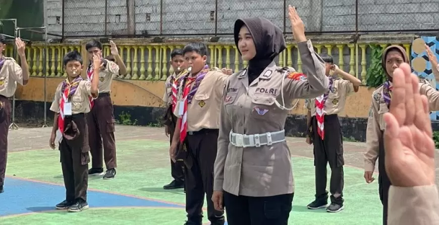 Satlantas Polres Trenggalek Bekali Puluhan Pelajar dengan Ilmu Lalu Lintas, Cetak Kader Tertib Berkendara