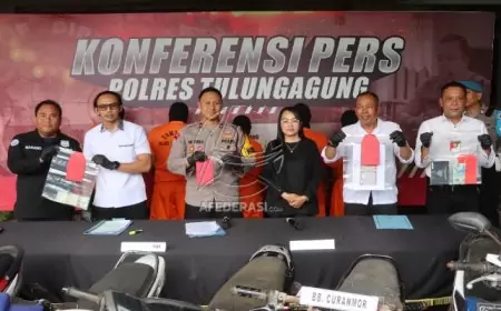 Polres Tulungagung Gulung Komplotan Curanmor, Satu Pelaku Masih Buron