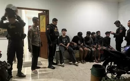 Pemuda Gangster di Gresik Diamankan Kedapatan Bawa Sajam 