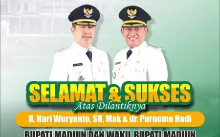 Disperindag Kabupaten Madiun Ucapkan Selamat Pelantikan Bupati dan Wakil Bupati