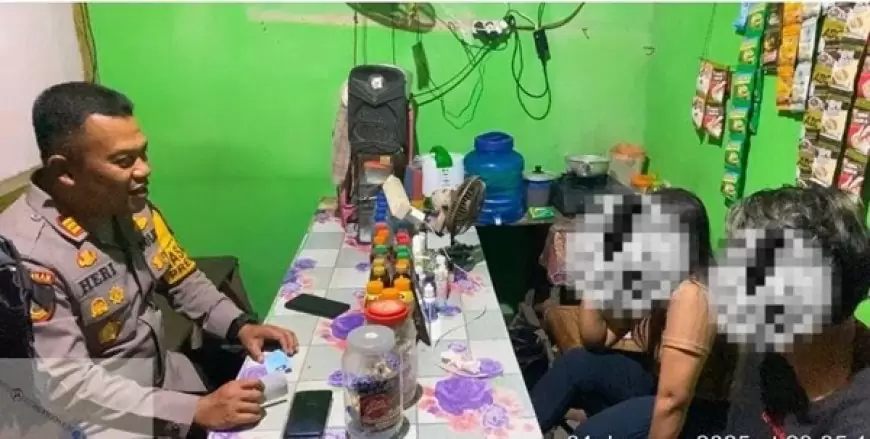 Polres Gresik Razia Miras dan Prostitusi di Warung Karaoke Duduksampeyan