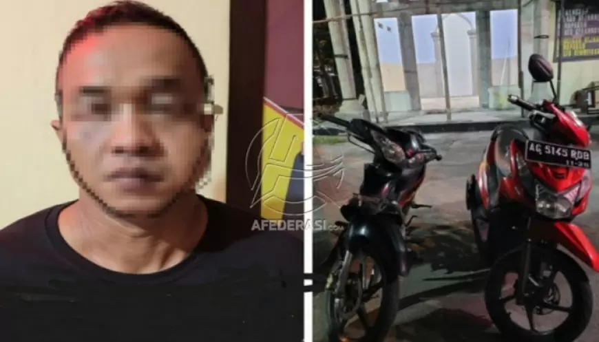 Gasak Motor di Sawah, Pria Asal Pati Dibekuk Polisi dalam Waktu 24 Jam
