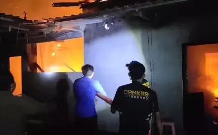 Dua Rumah di Situbondo Ludes Terbakar, Kerugian Capai Rp500 Juta