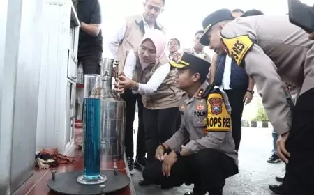 Polres Gresik dan UPT Metrologi Sidak SPBU, Pastikan Kualitas BBM Penuhi Standar