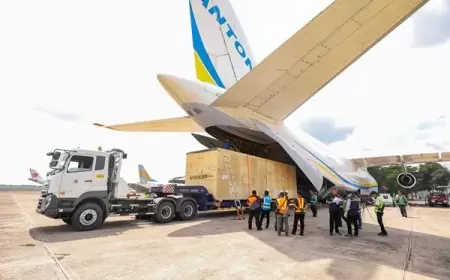 Freeport Datangkan Komponen Gunakan Pesawat Kargo Antonov