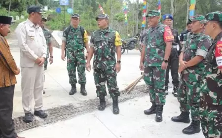 Wadan Pusterad Tinjau TMMD ke-123 di Tulungagung, Pastikan Pembangunan Berjalan Optimal