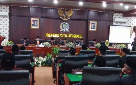 DPRD Trenggalek Gelar Rapat Paripurna, Penyampaian Pidato Awal Bupati Terpilih 2024