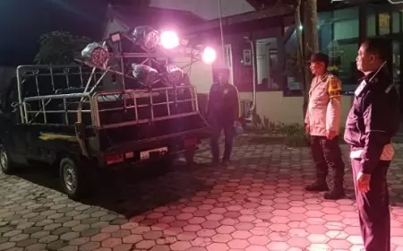 Cegah Gangguan Kamtibmas, Polres Tulungagung Amankan Peserta Saur on The Road di Sumbergempol