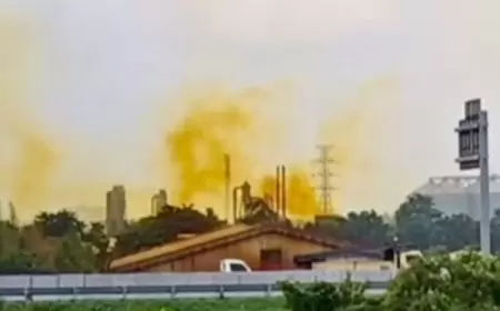 Asap Kuning Cemari Udara, DLH Gresik Hentikan Sementara Aktivitas PT RSI 