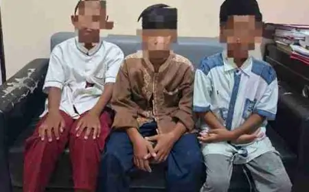 Tiga Bocah Pelajar SD di Gresik Diamankan Polisi, Sudah Beraksi di Empat TKP