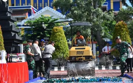 Operasi Pekat Semeru 2025, Polres Gresik Ungkap 121 Kasus Amankan 146 Tersangka 