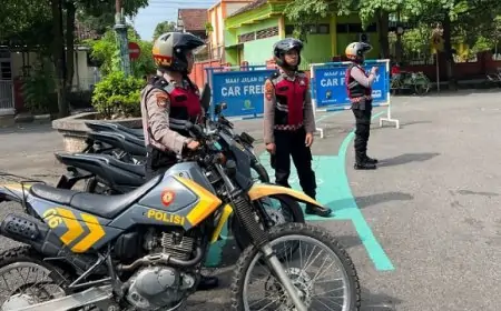 Jelang Lebaran, Polres Trenggalek Perketat Patroli di Titik Rawan Kriminalitas dan Kemacetan